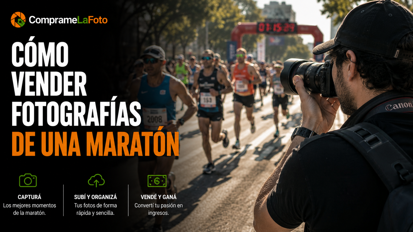 Cómo vender fotografías de una maratón