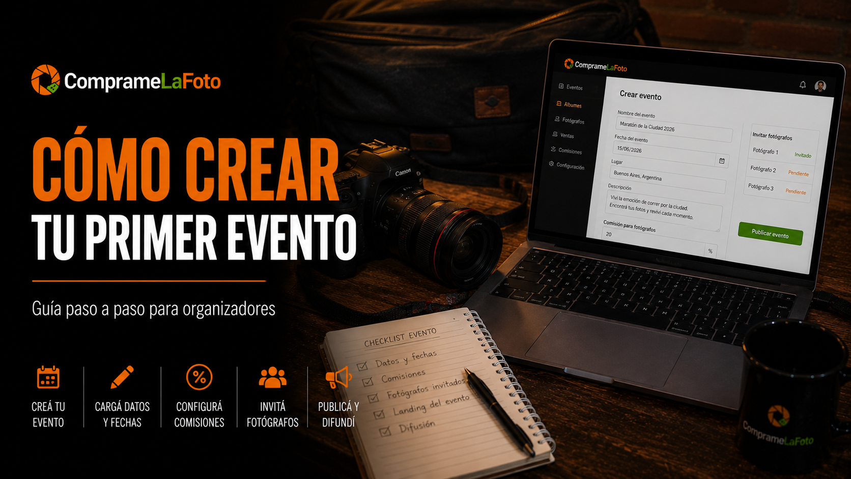 Cómo crear tu primer evento